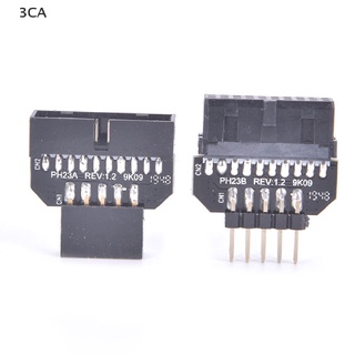 3CA Front Panel Plug Connector USB3.0 19-pin To USB 9Pin Adapter For Motherboard 3C