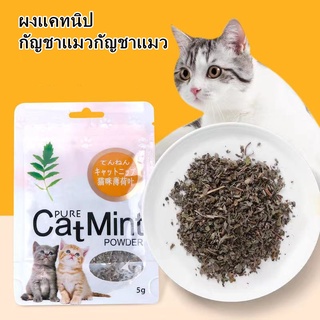 Premium Catnip ผงแคทนิป ผงมาทาทาบิ กัญชาแมว ของแท้ 100% สำหรับโรยปลาแคทนิป ของเล่นแมว 5g