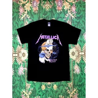 ผ้าฝ้าย 100%🎸METALLICA เสื้อวง Metallica สินค้านำเข้า ลิขสิทธิ์แท้ S-4XL