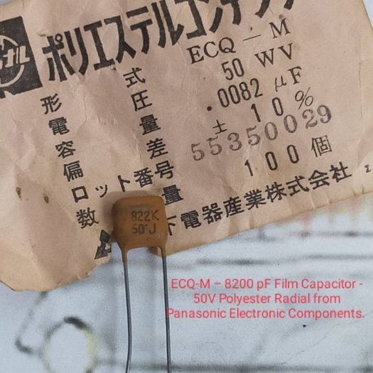 8x Vishay .0082uF 1600V KP/MKP375 Polypropylene Film Capacitors - 8200pF 5%