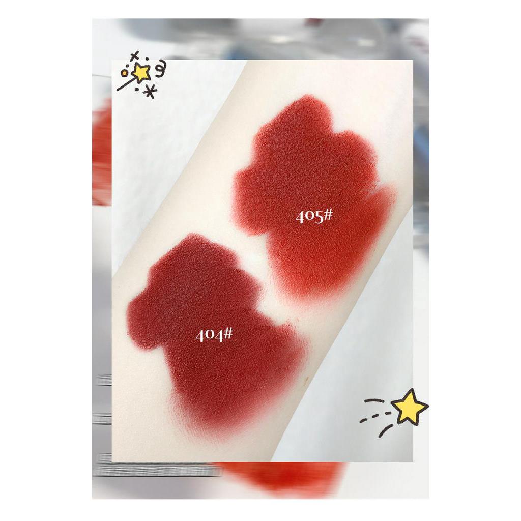 ลิปสติก-ช็อคโกแลต-เนื้อแมตต์-ติดทน-กันน้ำ-คัลเลอร์-ริช-lip-mud-matte-lip-glaze-non-fading-lip-gloss-student-cute-lipstick