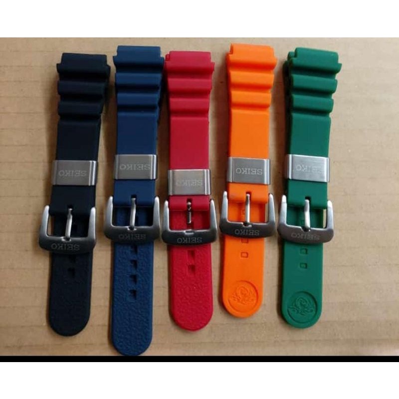 Discount Durable Silicone 22 mm Watch Strap SL-10114-RG-01_K0014898
