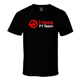 Haas F1 Racing Graphic Logo Black Black MenS Tshirt