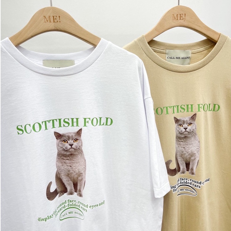 เสื้อยืดผ้าฝ้ายพิมพ์ลายคลาสสิก-morning-most-เสื้อยืด-oversize-ลายน้องแมว-scottish-fold-ผ้าหนา-ovs-cma-oversize-sml