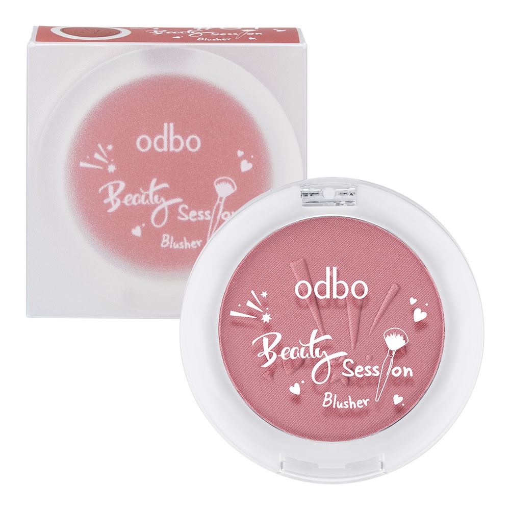 odbo-beauty-session-blusher-od140-โอดีบีโอ-บิวตี้-เซชชั่น-บลัชเชอร์-บลัชเนื้อละเอียด-ให้ความบางเบา-พร้อมมอบสีสันเนียนสวย