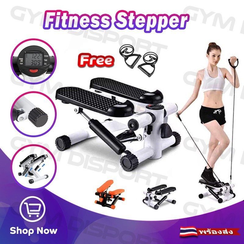 mini-stepper-เครื่องออกกำลังกายแบบก้าวเหยียบ-เครื่องบริหารต้นขา-มาพร้อมสายแรงต้าน-การออกกำลังกายในร่ม-เครื่องออกกำลังกาย