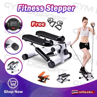 Mini Stepper เครื่องออกกำลังกายแบบก้าวเหยียบ เครื่องบริหารต้นขา มาพร้อมสายแรงต้าน การออกกำลังกายในร่ม เครื่องออกกำลังกาย