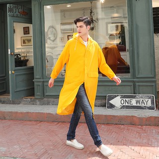 เสื้อกันฝน PVC สีเหลือง สําหรับผู้ชาย ไซซ์ M-3XL