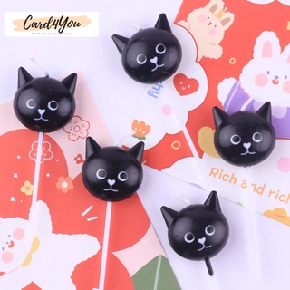 [พร้อมส่ง🐈‍⬛] เทียนวันเกิดแมวแมว น่ารักๆ