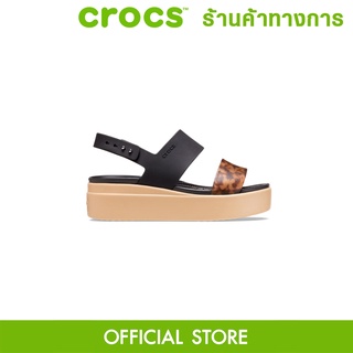 CROCS Brooklyn Tortoise Low รองเท้าส้นสูงผู้หญิง