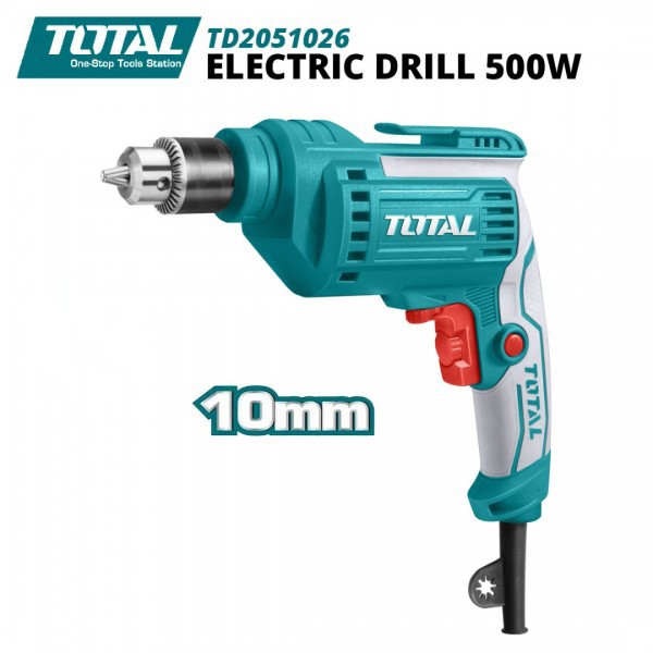 total-สว่านไฟฟ้า-500-วัตต์-3-8-นิ้ว-10-มม-หัวสว่านรูเกลียว-รุ่น-td2051026-electric-drill