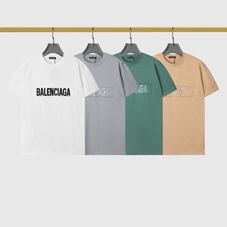 ❤❀ [พร้อมส่ง] ❤ Balenciag---------เสื้อยืดแขนสั้น ผ้าฝ้าย ปักลายสโลแกน สวยหรู สําหรับผู้ชาย และผู้หญิง S-5XL