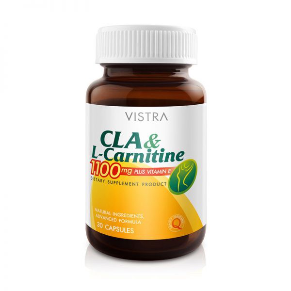 vistra-cla-l-carnitine-1100-mg-30-เม็ด