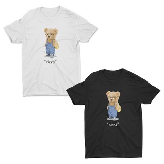 AIDEER Bear Collection เสื้อสกรีนลายหมี เสื้อลายตุ๊กตาหมี มีทั้งสีขาวและสีดำ "Nerd"