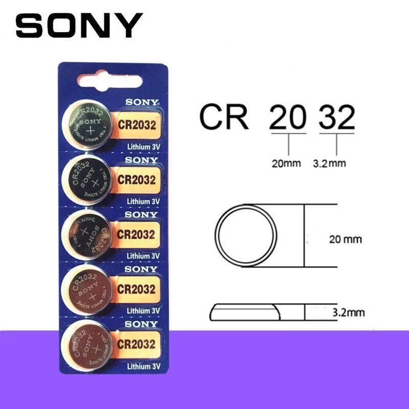 ภาพสินค้าถ่าน SONY CR2032 Lithium 3V ถ่านกระดุม จำหน่ายแผงละ 5ก้อน เครื่องชั่งน้ำหนักดิจิตอล เครื่องคิดเลข รีโมทรถยนต์ จากร้าน nana332211 บน Shopee ภาพที่ 1