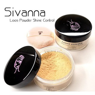 แป้งฝุ่น sivanna Loose Powder Shine-Control Sheer-Long แท้ค่ะ