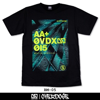 Overdose T-shirt เสื้อยืดคอกลม สีดำ รหัส BM-05(โอเวอโดส)
