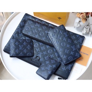 พรี Lv louis vuitton กระเป๋า​บัตร คลัทช์กระเป๋าสตางค์ หนังแท้แบรนด์เนน