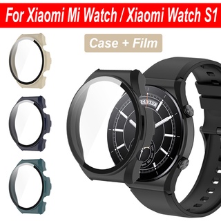 ภาพขนาดย่อของสินค้าเคสป้องกันหน้าจอ PC พร้อมฟิล์มกันรอย แบบเต็มจอ สําหรับ Xiaomi Watch S1 / Mi Watch