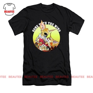 เสื้อยืด พิมพ์ลายศิลปะ Gone With The Wind Chihuahuas Caricature สําหรับผู้ชาย