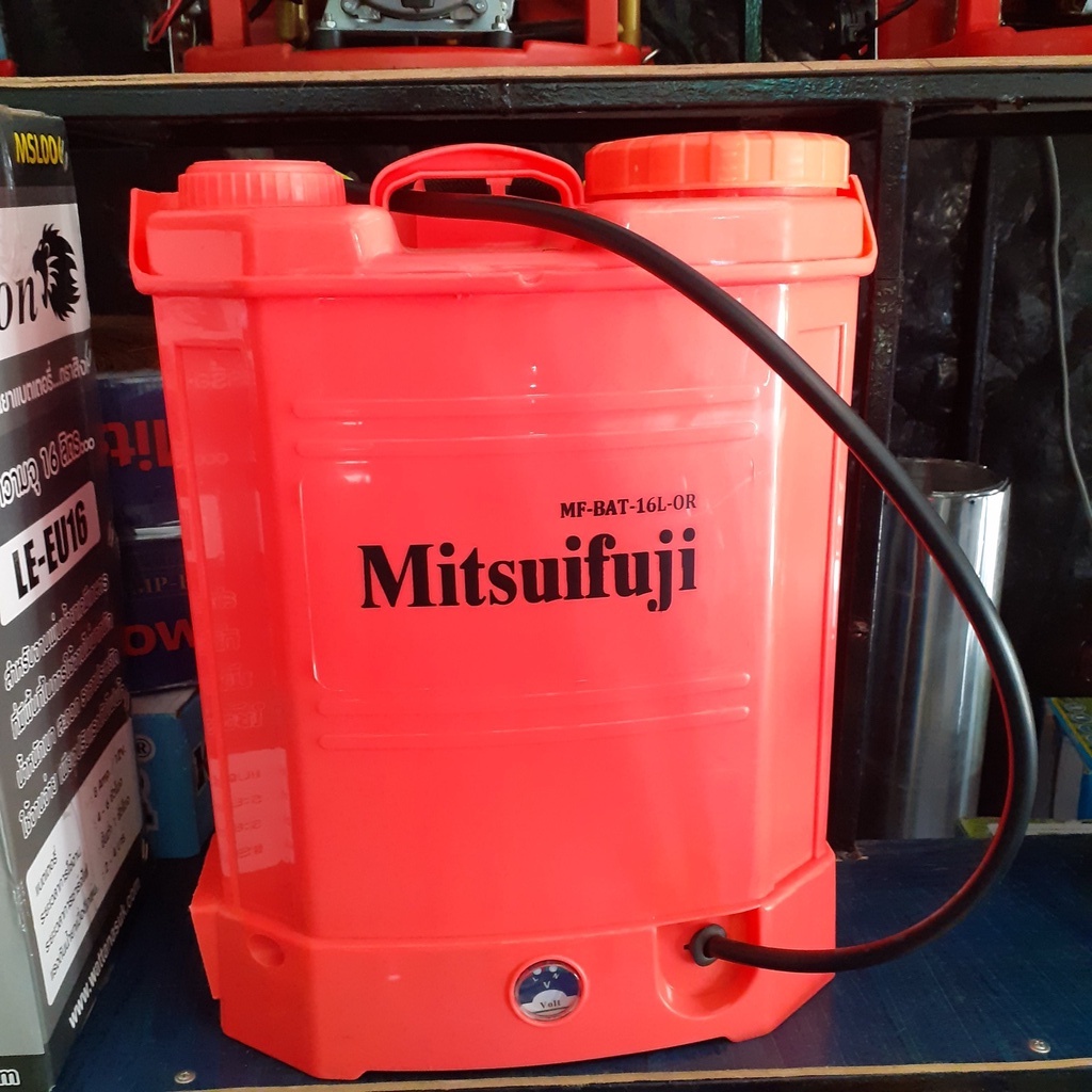 เครื่องพ่นยา-แบตเตอรี่-mitsuifuji-japan-standard-รุ่น-ถังหนา-16-ลิตร-ถังพ่นยา-ฆ่าแมลง-ฆ่าหญ้า-พ่นสารเคมี