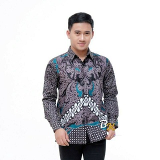 Meifa batik HRB026 Sogan batik เสื้อเชิ้ตแขนยาว rupa trolistore dolby tenun songket kgk