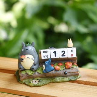 Miyazaki Jun Ghibli Totoro twitter ถ่านหินสาขาฐานตลอดปฏิทินโต๊ะปฏิทินตกแต่งมือรูปแบบของที่ระลึก