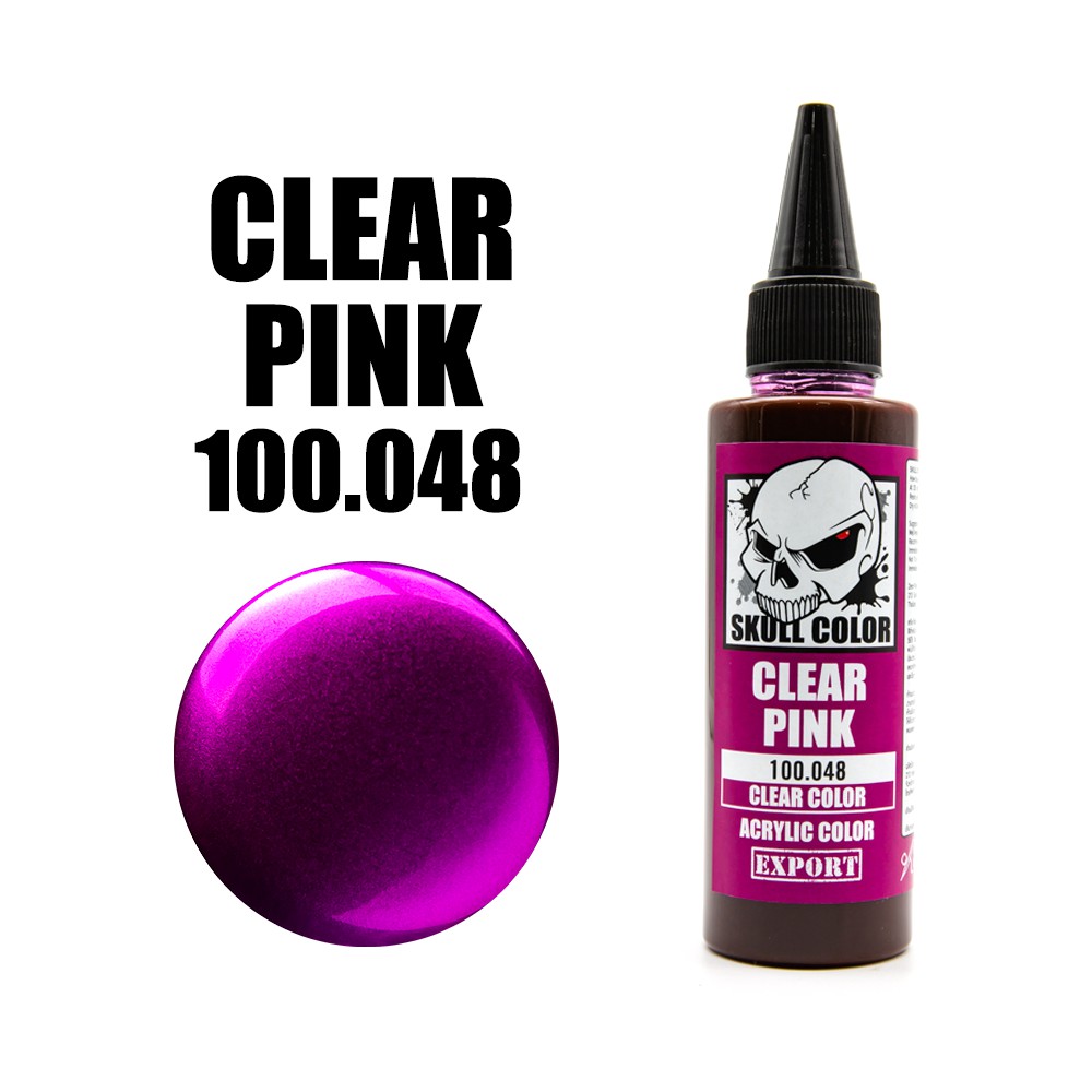 skull-color-048-clear-pink-สีสูตร-acrylic-ผสมสำเร็จสำหรับแอร์บรัช-ขนาด-60ml