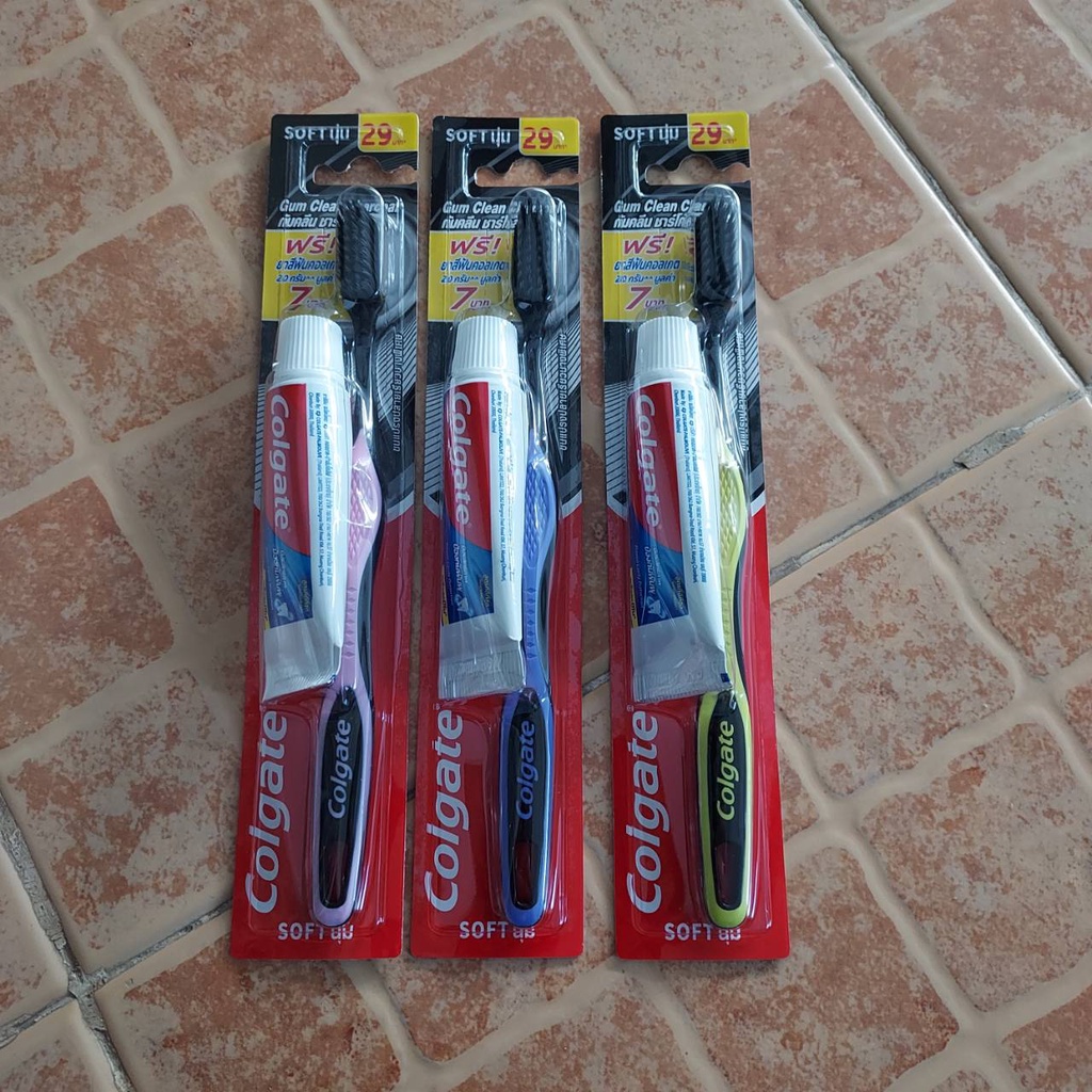 Colgate Gum clean Charcoal กัมคลีน ชาร์โคล แปรงสีฟันผู้ใหญ่ | Shopee ...