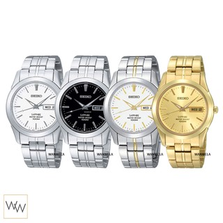 สินค้า [ใส่โค้ดลดเพิ่ม] ของแท้ นาฬิกาข้อมือ ผู้ชาย Seiko Sapphire Quartz สายสแตนเลส ประกันศูนย์ + กล่อง