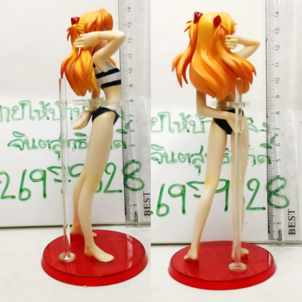 แท้-กาชาปอง-มือสองไม่มีกล่อง-ฐานแดง-bandai-evangelion-souryuu-asuka-langley-portraits-g-2-secret-swimsuit-ver