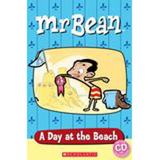 DKTODAY หนังสือ POPCORN READERS STARTER:MR.BEAN:A DAY AT THE BEACH