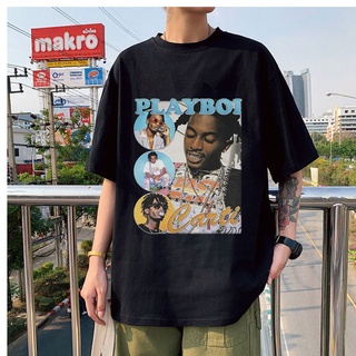 เสื้อยืดแขนสั้น พิมพ์ลายกราฟฟิค Playboi Carti 90s โอเวอร์ไซซ์ สําหรับผู้ชาย