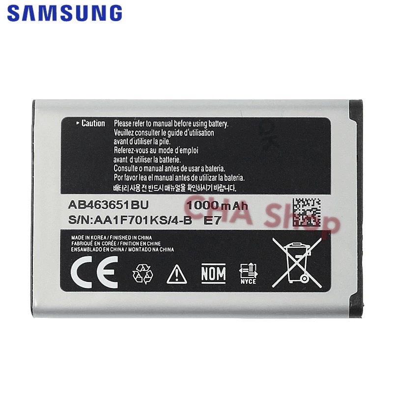 แบต-samsung-l700-w559-s5628-b3410-l708e-s5560-c3518-j800-j808-f339-s5296-sgh-l700-ab463651bu-แบตเตอรี่-800mah