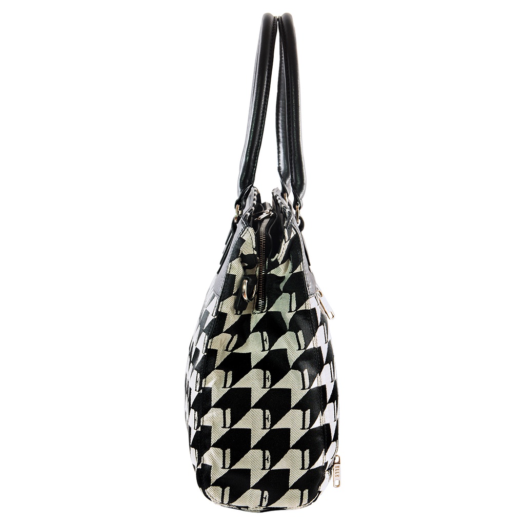 elle-travel-dido-collection-vertical-womans-tote-travel-bag-houndstooth-jacquard-and-leather-82340