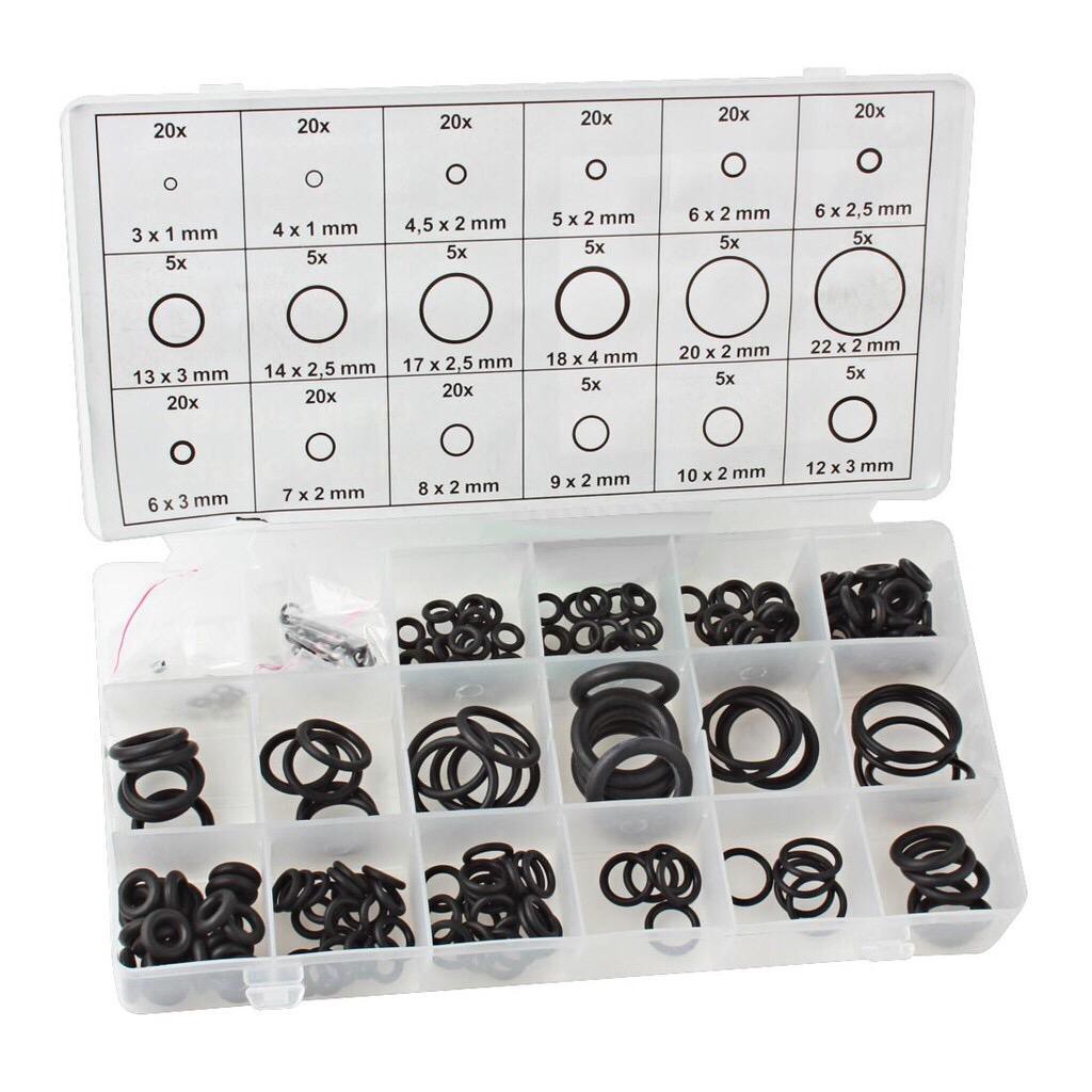 alitech-ยางโอริง-225pcs-o-ring-assortment-nitrile-rubber-washer-seals-nbr-kit-18-sizes-in-black