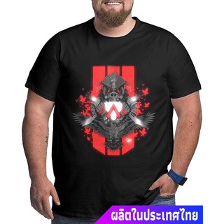 ผู้ชายและผู้หญิง Apex Legends Logo Plus Size T-Shirt Mens Fashion Oversize Cotton Tee Casual Bigsize Short Sleeve Tshir