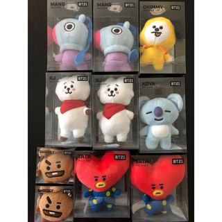 สินค้า พวงกุญแจเต็มตัว OFFICIAL BT21 BAG CHARMTATA /COOKY/CHIMMY/RJ/koya​/mang/shooky​
