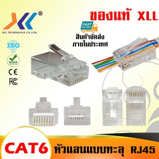 ภาพหน้าปกสินค้า[พร้อมส่งจากไทย] หัวแลน RJ45-CAT6  แบบทะลุ 100 ชิ้น(RJ-C6P) ซึ่งคุณอาจชอบสินค้านี้