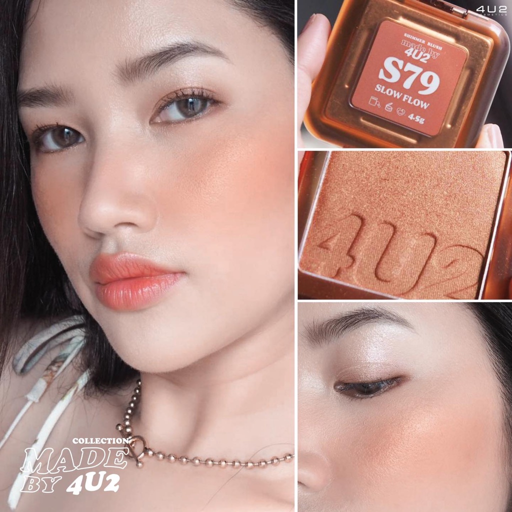 ภาพสินค้าMATTE BLUSH ON MADE BY 4U2 (แท้ 100% ลดล้างสต็อก) S79 M53 จากร้าน noy2202 บน Shopee ภาพที่ 7