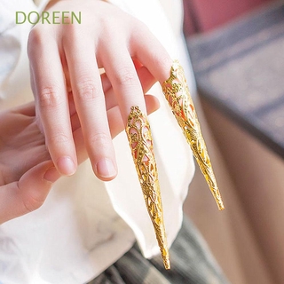 สินค้า Doreen แหวนลายดอกไม้สไตล์โบราณสําหรับผู้หญิง 5 ชิ้น