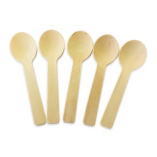 เอโร่ ช้อนไม้ 10 ซม. แพ็ค 100 คัน101220aro Wooden Spoon 10 cm x 100 pcs