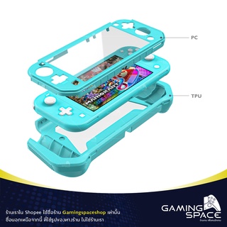 ภาพขนาดย่อของภาพหน้าปกสินค้าSwitch Lite : พร้อมส่ง  มี 6 สี เคส กันกระแทก Case Switch Lite Rugged Hybrid Protective Full Body Silicone TPU + PC จากร้าน gamingspaceshop บน Shopee ภาพที่ 2