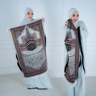 ภาพขนาดย่อสินค้าผ้าปูละหมาดผืนมาตรฐาน เนื้อบางเบา ผ้าละหมาดอิสลาม มุสลิม ยาว107 เซนติเมตร กว้าง 71 เซนติเมตร