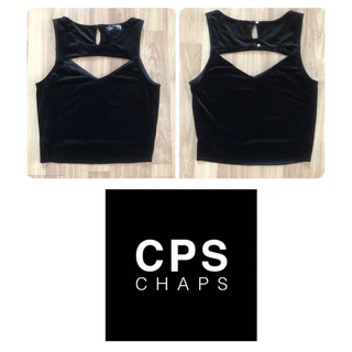 เสื้อกำมะหยี่สีดำ เเบรนด์ chaps size s