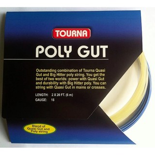 สินค้า TOURNA เอ็นไม้เทนนิส POLY-Quasi GUT, hybrid blend- tennis string