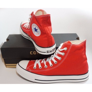 รองเท้าผ้าใบ Converse “All Star Hi –Black (Classic)” สีแดงสด สวมใส่ได้ทั้งชายและหญิง สินค้าตรงปก100%