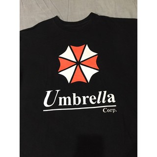 เสื้อยืดผ้าฝ้ายพิมพ์ลายแฟชั่นเสื้อยืดเกมส์มือสอง UMBRELLA CORPORATION RESIDENT EVIL Size L มือ2