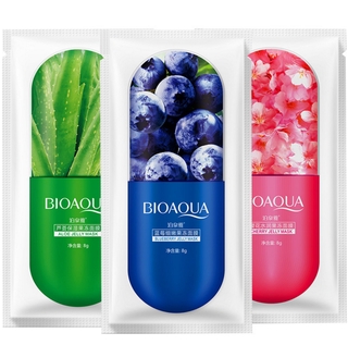 BIOAQUA แผ่นมาร์คหน้าสูตรเกาหลี 8g