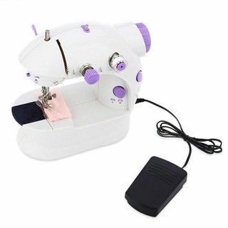 ภาพขนาดย่อของภาพหน้าปกสินค้าจักรเย็บผ้า ไฟฟ้า มินิ ขนาดพกพา Mini Sewing Machine จักรเย็บผ้าขนาดเล็ก พกพาสะดวก (สีม่วง) 234771/A2230 จากร้าน newstar2018 บน Shopee ภาพที่ 6